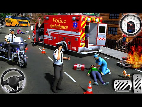 911 emergency Ambulance Rescue Simulator - Emergency Rescue City Driving 3D - Android GamePlay