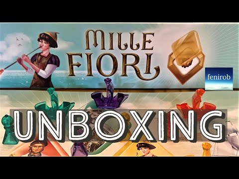 Mille Fiori Board Game | Unboxing (No Talking)