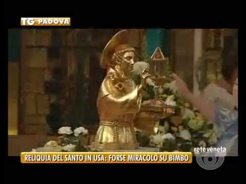 12/09/2014-RELIQUIA DEL SANTO IN USA: FORSE MIRACOLO SU BIMBO