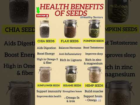 Top 6 Super Seeds 🌱 | Chia, Flax, Pumpkin, Sunflower, Hemp & Sesame Benefits