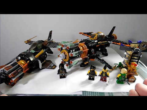 Comparing The Lego Ninjago Boulder Blasters! | set 70747 and Legacy 71736