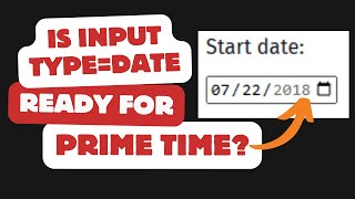 Is input type date ready for prime time use?