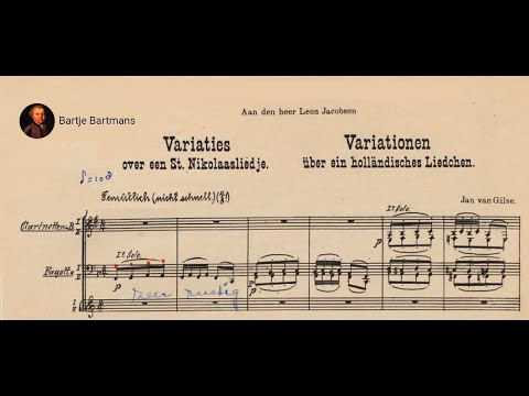 Jan van Gilse - Variations on a St. Nicholas Song (1908)