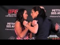 UFC 185: Carla Esparza vs. Joanna Jędrzejczyk Staredown