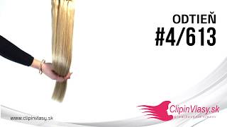 Clip-in COP 55cm, 85g #6/613 | béžovohnedý melír