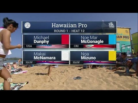 2016 Hawaiian Pro; Round One Heat 12
