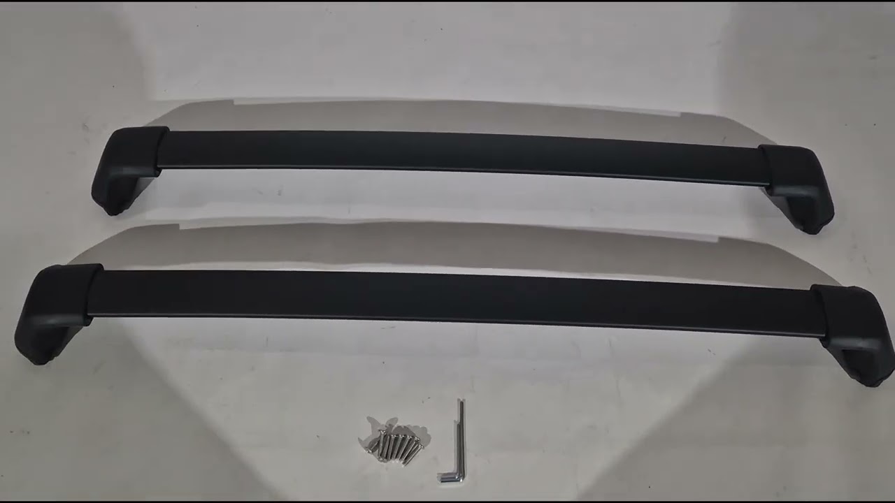 Honda CRV 2012–2016 Dakdragers (dwarsbalken) voor geïntegreerde dakrails OEM (aluminium) Video 19