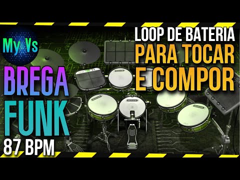 🥁 BREGA FUNK LOOP (Base de Brega Funk) to play and compose | 87 bpm