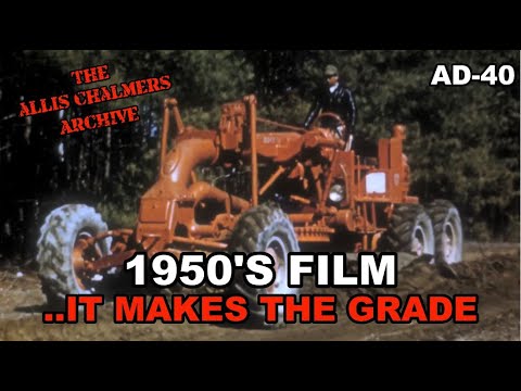 1950's Allis Chalmers Dealer Movie It Makes The Grade AD-40 AD40 Motor Grader