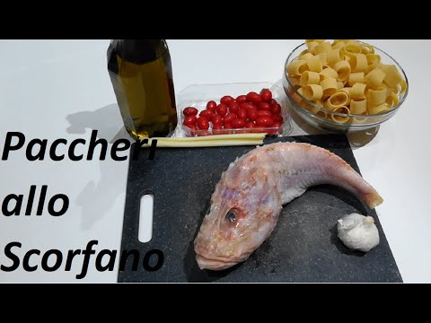 Paccheri allo scorfano, primo piatto di pesce da re