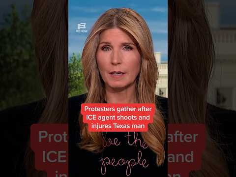 Protesters gather after ICE agent shoots and injures Texas man