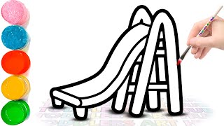 How to Draw Children's Playground Slider | How to Draw Child Park