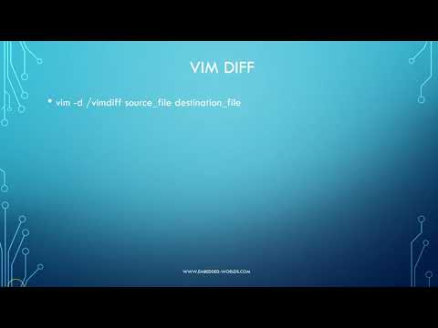 Editing With Vim Vim Diff