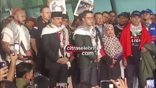 Sambutan Haru Iringi Kepulangan Relawan Global Sumud Flotilla 2.0 di Terminal 3 Soekarno-Hatta