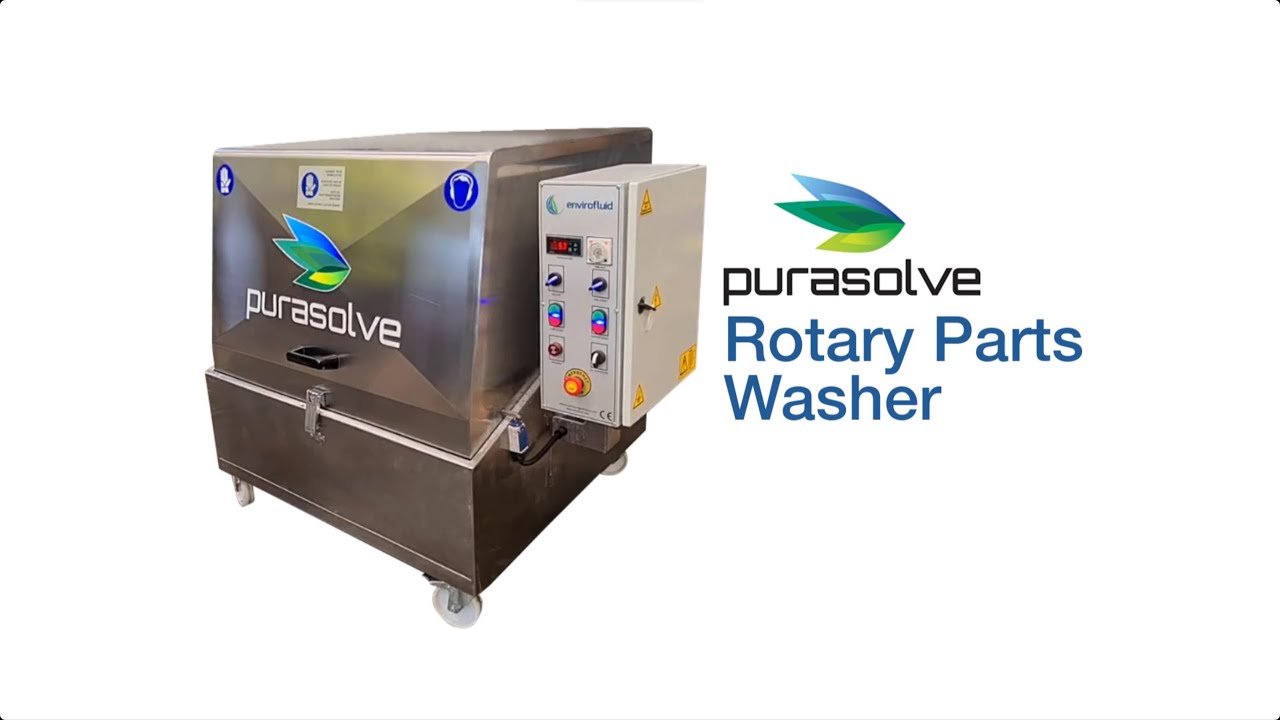 Purasolve Rotary Parts Washer - Cost Effective & Safe Parts Cleaning