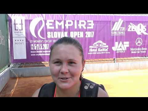 EMPIRE Slovak Open 2017: 1R, interview, Evgeniya RODINA (RUS) - Aleksandra KRUNIC (SRB) 6-2 6-1