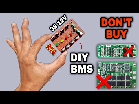 How To Make 12V 3S 25A Battery BMS Full Circuit Diagram Explain Hindi
