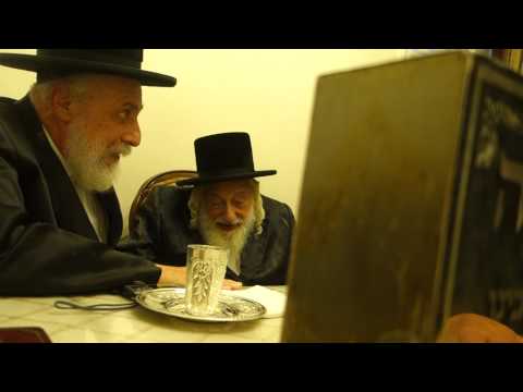 Liska Rebbe visits Skulener Rebbe 21 AV 5775