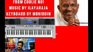 ilayaraja song kalaya   nijamaa  from coolie no1 on keyboard by mohiddin
