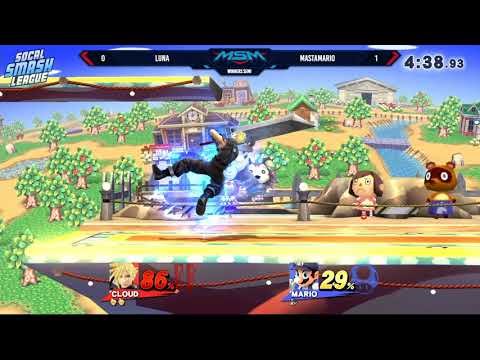 MSM 168 - Luna (Cloud) Vs. MastaMario (Mario) Winners Semis - Smash 4