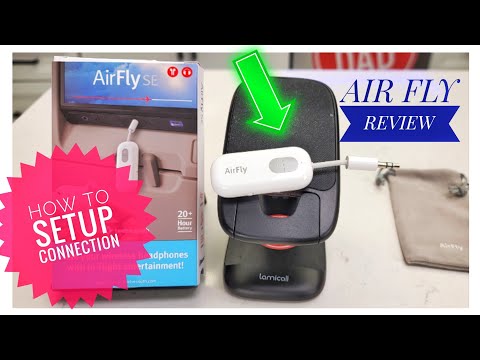 How To Setup AirFly Bluetooth Wireless Airpods on Airplane