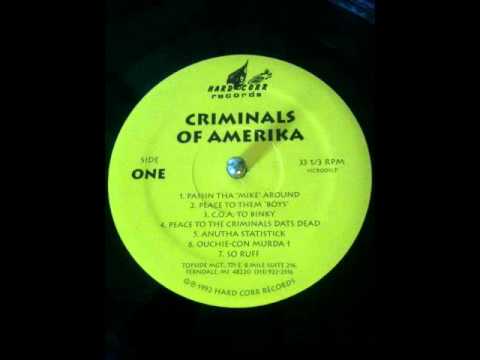 Criminals Of Amerika - self titled LP (Hard Corr Records Ferndale, MI, 1992)