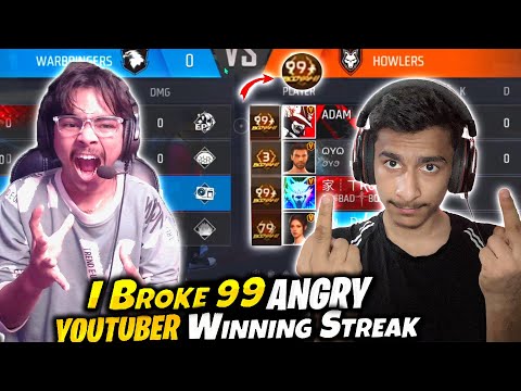 First Time Break 99 Winning Streak 😱Laka Gamer Vs Angry Youtuber 😡गुस्सा हो गया ||
