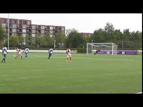 21 okt 2018 UVV 1 - Waterwijk 1 com 3-1 Schot op paal Jesse