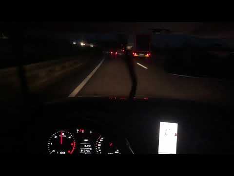Crash?? Driving High Speed on german Highway Autobahn with Audi A3 Sportback