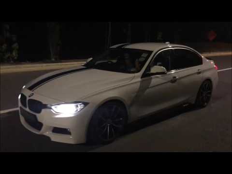 BMW 3 Series 328i F30 acceleration, exhaust and takeoff