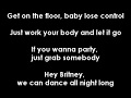 Britney Spears Me Against the Music (Lyric Video HD)