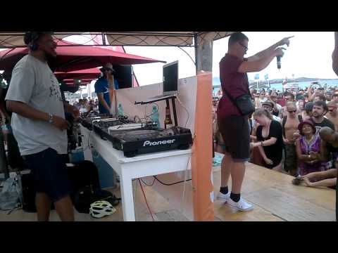 DJ Marky' DRS live version of the View on La Cinta beach Sun and Bass 2015