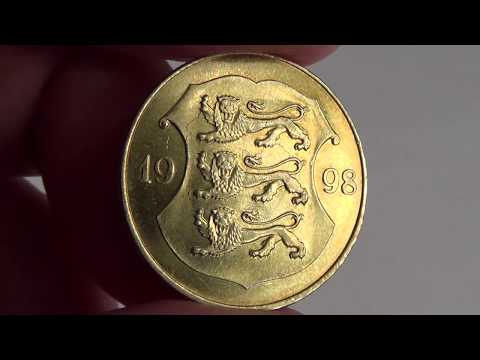 Coin of Estonia 1 kroon 1998/Монета Эстонии 1 крона 1998 год