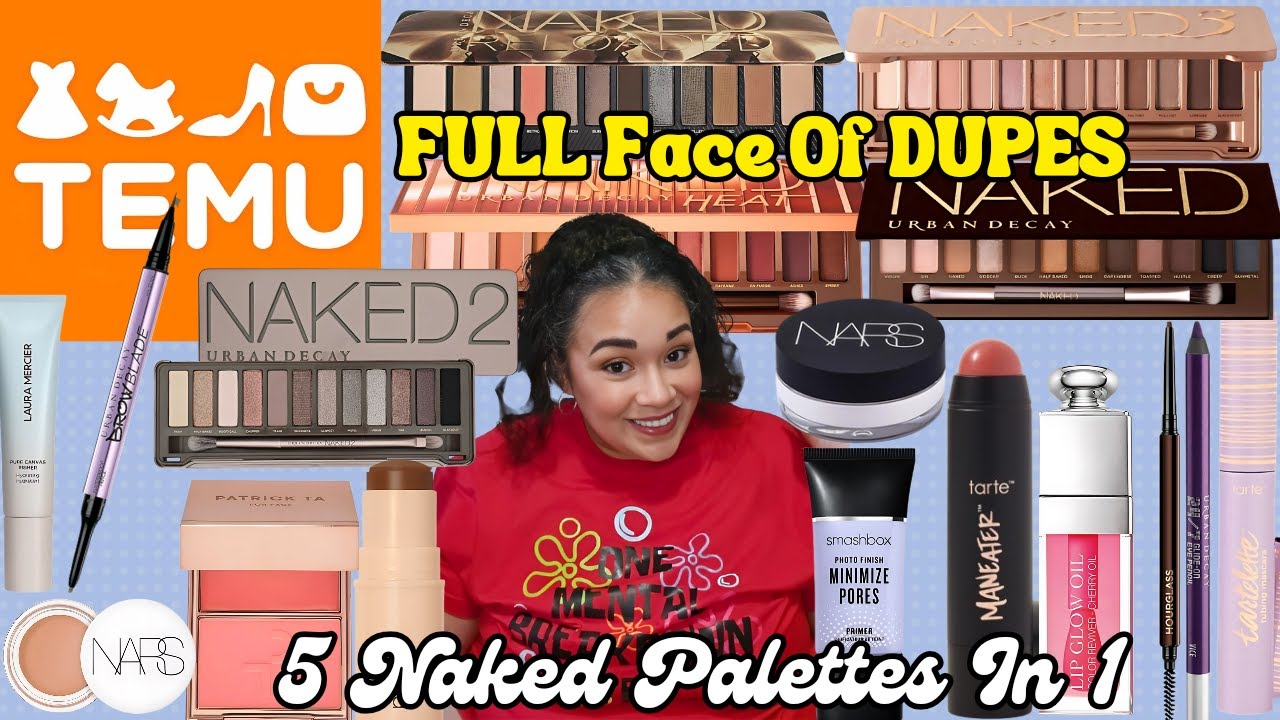 Temu Full Face Makeup Dupes|Temu Dupes|Temu Makeup Dupes|New Temu Makeup|FT Tidelocker|Tasha StJames