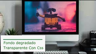 Imagen de Fondo con Degradado Transparente | Html y Css