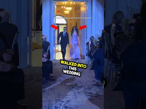 This is the best wedding entry ever 😯