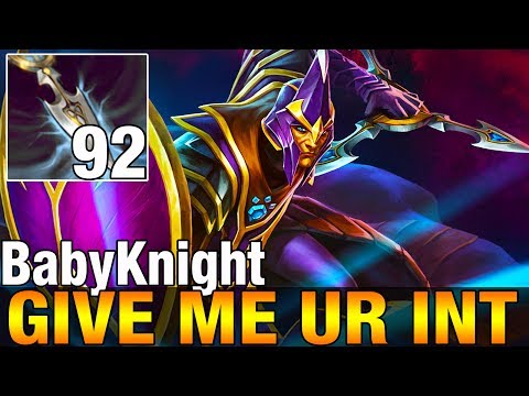 92 Intelligence Stolen - BabyKnight 7.5K MMR Plays Silencer - Dota 2