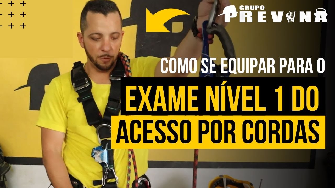 como se equipar para atividades de acesso por cordas