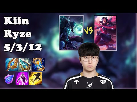 🔥 Kiin Ryze Top | Korea Challenger Solo Queue | Patch 25.08 | League of Legends 🔥