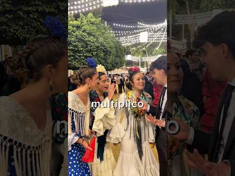 Por 1€ besarías a un desconocido pero en la feria de Sevilla #views #humor #sevilla