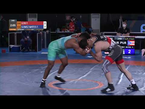 1/4 FS - 74 kg: Y. GOR (TUR) v. F. GOMEZ MATOS (PUR)