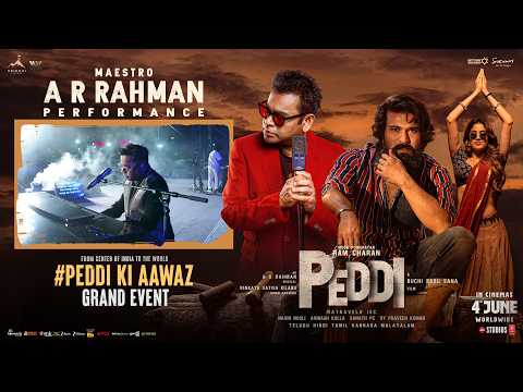 A R Rahman Performance | #PEDDIKiAawaz Grand Event | Ram Charan | Buchi Babu | Janhvi Kapoor