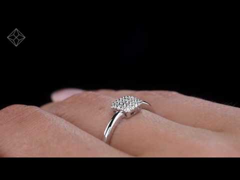 Stellato Collection Diamond Ring 0.03ct In 9k White Gold - E5995