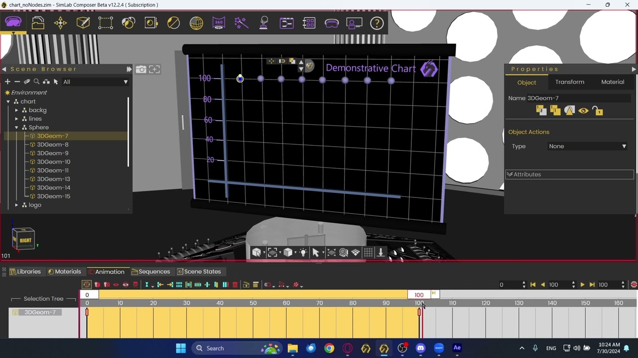 VR Chart Creation Tutorial: Build Interactive Charts with SimLab Composer