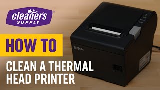 How To Clean A Thermal Head Printer