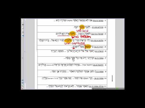 4.4 Niphal Past Tense:  Regular Conjugation (Pesukim)