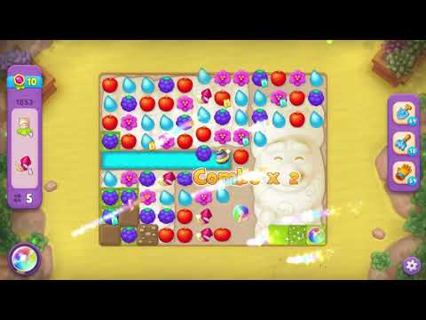 Gardenscapes 1853 Super Hard Level - 16 moves - NO BooSTERS