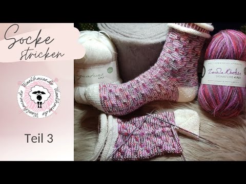 Beautiful sock with rolled cuff / Part 3 / Fish Kiss Lip heel