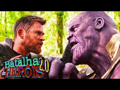 Minecraft BATALHA DE HERÓIS 2.0 - THOR vs THANOS ! A ULTIMA BATALHA DO ULTIMATO !!
