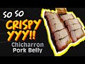 Crispiest Chicharron Pork Belly done on a BBQ grill.